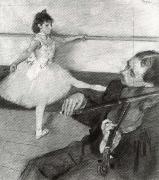 Edgar Degas Portrait of a Dancer at her Lesson painting